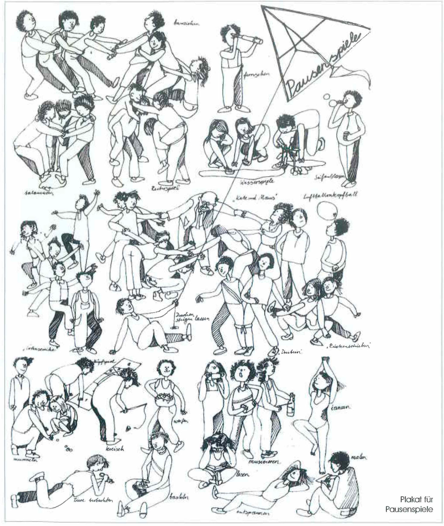 Plakat fuer Pausenspiele